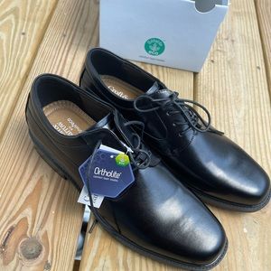 Men’s Dress Shoes Size 10.5 NEW Croft & Barrow Ortholite Eco Black Shoes Nash